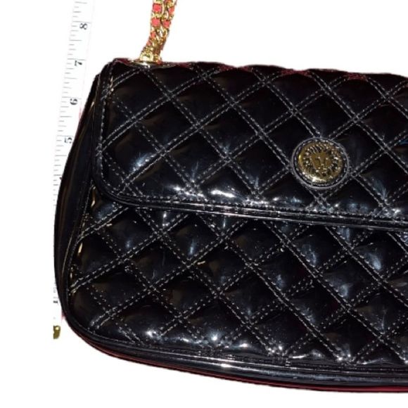 Anne Klein Ak Anne Klein Black Purse With Gold Chain - Women | Color: Black - Picture 11 of 12